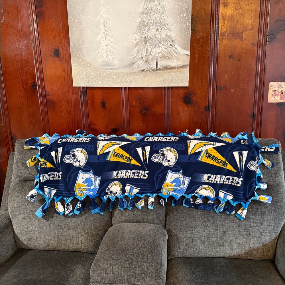 Chargers Fleece Pet Bedding -Stroller blanket. Child blanket, wheelchair lap